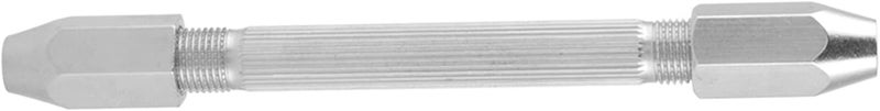 woobles Double End Hand Drill Set, Hand Drill Bits Set Silver Hand Drill with 10 Pcs Precision Pin Vise Micro Twist Drill Bits for Making Artwork Crafts Hanging Jewelry - Image 4